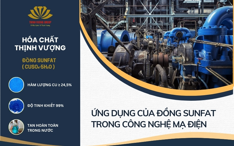 ứng dụng của đồng sunfat trong mạ điện